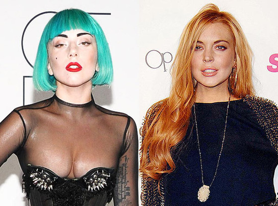 Lady Gaga, Lindsay Lohan Lady Gaga, Lindsay Lohan
